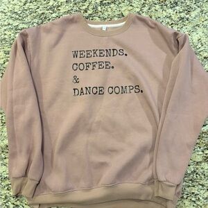 Weekends coffee and dance women’s sweater size xxxl